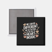 Same Heart Black History Month Afroamerikaner Magnet (Vorderseite/Rückseite)
