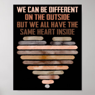 Same Heart Black History Month Afroamerikanisch Ic Poster