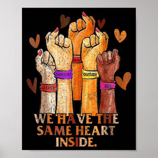 Same Heart Black History Month Blm Melanin Stolz W Poster (Vorne)