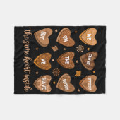 Same Heart Inside Black History Month Afrikanisch Fleecedecke (Vorderseite (Horizontal))