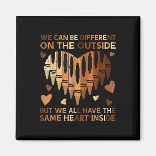 Same Heart Inside Black History Month Afrikanische Magnet