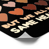Same Heart Inside Juneteenth Black History Month W Poster (Ecke)