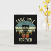 Same Hole Forever Funny Disc Golf Bachelor Party Karte (Gelbe Blume)
