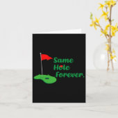 Same Hole Forever Golf Bachelor Party Bachelorette Karte (Gelbe Blume)