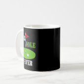 Same Hole Forever Groom Bachelor Party Funny Golf Kaffeetasse (Vorderseite Links)