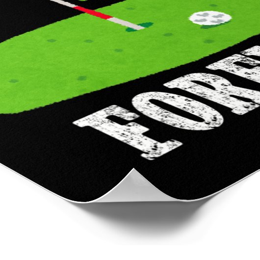 Same Hole Forever Groom Bachelor Party Funny Golf Poster (Ecke)