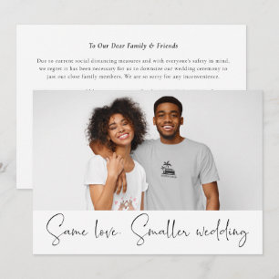 Same Love Kleinere Hochzeit Verkleinerung Foto Sch Ankündigung