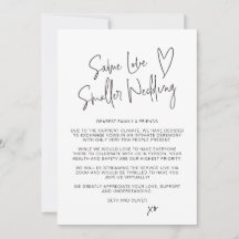 Same Love Smaller Wedding Downsized Script-Schrift
