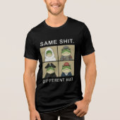 Same Stuff Different Hat Funny Political Frog Tri-Blend Shirt (Vorderseite)