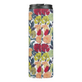 Sameless colorful flowers Pattern on white backgro Thermosbecher (Rückseite)
