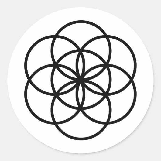 Samen-Aufkleber Runder Aufkleber (Vorderseite)