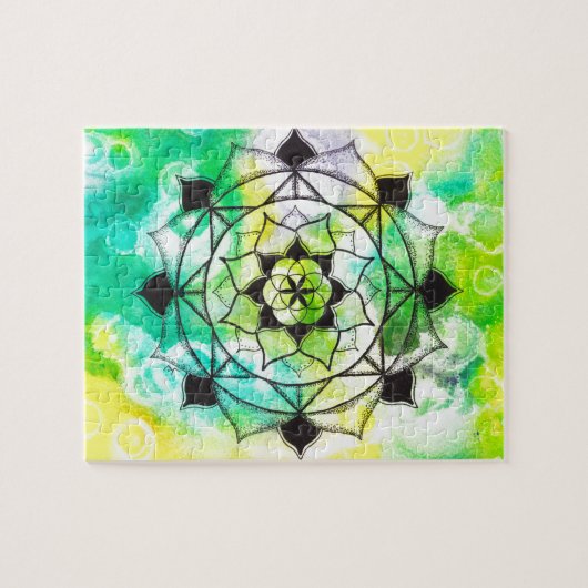 Samen der Leben-Mandala Puzzle (Horizontal)