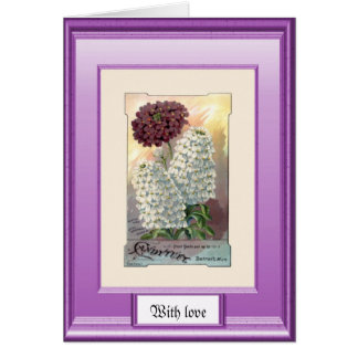 Samen der Vergangenheit, lila und weiß