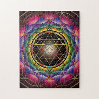 Samen des Leben-Mandala-Puzzlespiels durch Rachel Puzzle