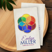 Samen des Lebens Chakra Farben Visitenkarte