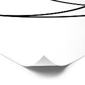 Samen des Lebens Heilige Geometrie, schwarz und we Poster (Ecke)