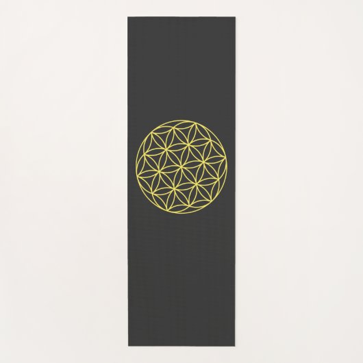 Samen des Lebens Heilige Geometrie Yogamatte (Vorderseite)
