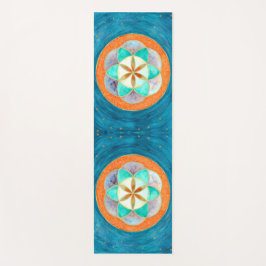 Samen des Lebens Wasserfarbe Yogamatte