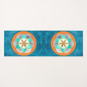 Samen des Lebens Wasserfarbe Yogamatte (Vorderseite (Horizontal))