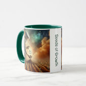 "Samen des Wachstums" Kaffeepause Tasse (Vorderseite Links)