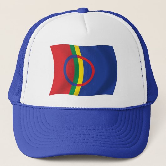Samen-Flaggen-Mütze Truckerkappe (Vorderseite)