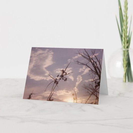 Samen im frühen Abend Karte (Vorderseite)