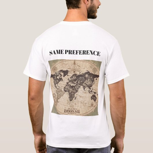 "SAMEN PASSION AME PREFERENCE" T-Shirt (Rückseite)