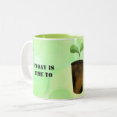 Samen säen zweifarbige tasse (Vorderseite Links)