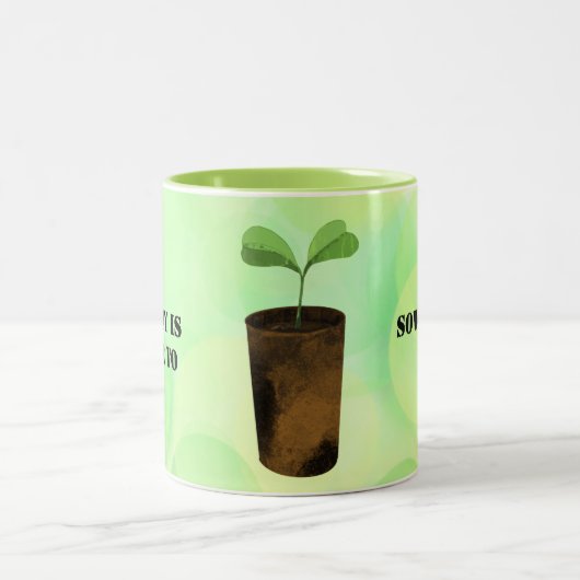 Samen säen zweifarbige tasse (Mittel)