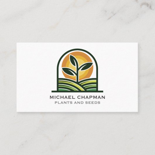 Samen und Sonne Visitenkarte (Vorderseite)