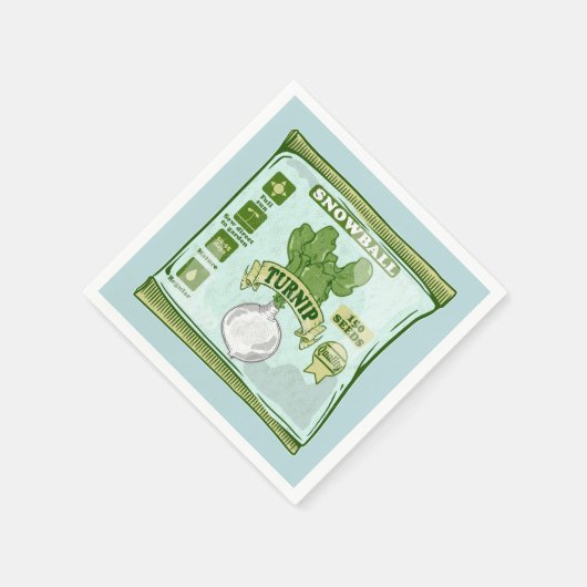 Samen von Rumpf, der Gemüse anbaut Serviette (Ecke)