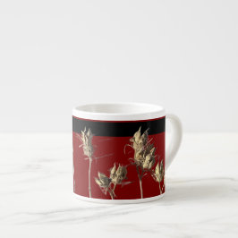 Samenkapseln auf einer Espresso-Tasse Espressotasse