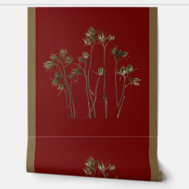 Samenkapseln auf einer tapete