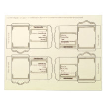 Samenpackung creme DIY Notizblock