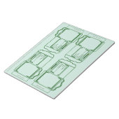 Samenpackung grünes DIY Notizbuch Notizblock (angewinkelt)