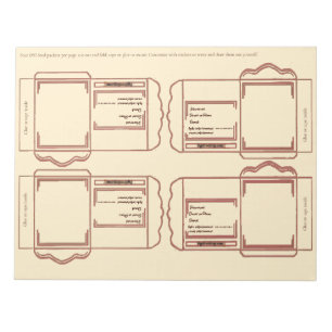 Samenpackung korallenbraun DIY Notizblock