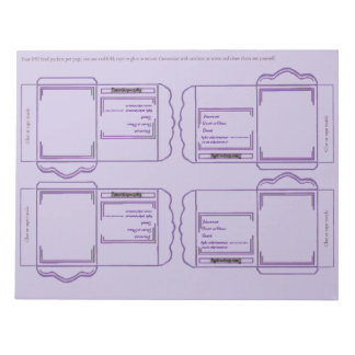 Samenpackung lila DIY Notizblock