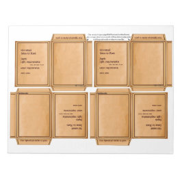 Samenpaket Einfaches DIY Notizbuch Notizblock