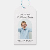 Samenpaket Gedenkstätte In Liebe Erinnerung Foto Geschenkanhänger (Vorderseite)