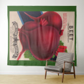 Samenrüben der 50er Jahre drucken Wandteppich (Beispiel (Horizontal))