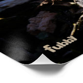 Samenwerking van Fubby poppetjes op een houtwerkpl Poster (Ecke)