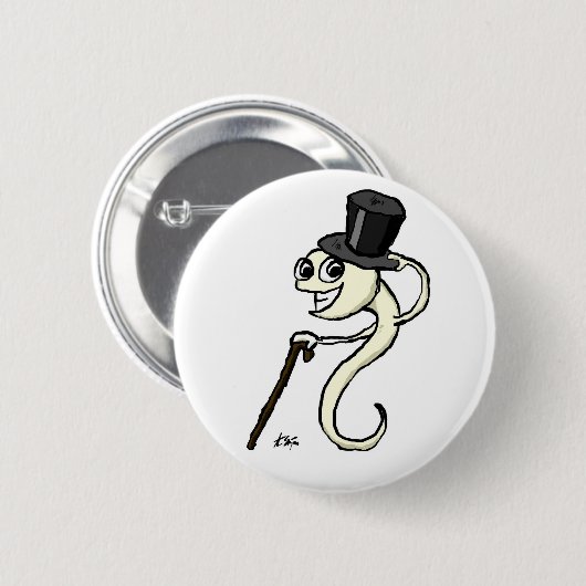 Samenzellen in einem Zylinder-Knopf Button (Vorne & Hinten)