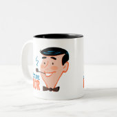 Samenzellen-Spender-Tasse Zweifarbige Tasse (Vorderseite Links)