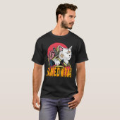 Sameowrai - Katze Samurai T-Shirt (Vorne ganz)