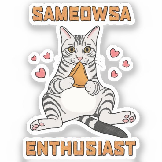 Sameowsa Enthusiast | Aufkleber (Vorderseite)