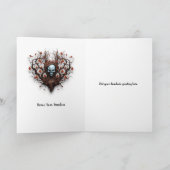 Samhain Autumn Grußkarte, benutzerdefinierbar Dankeskarte (Innenseite)