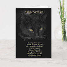 Samhain Black Cat Segings Happy Samhain Celtic