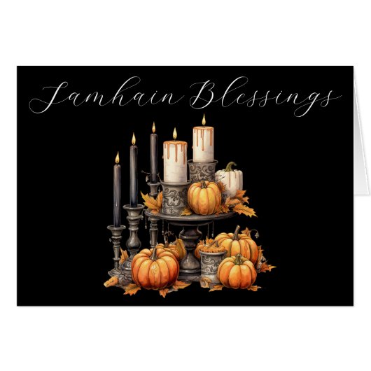Samhain Blessings Card (Vorderseite (Horizontal))