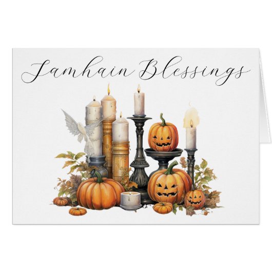 Samhain Blessings Card (Vorderseite (Horizontal))