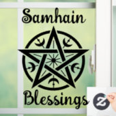 Samhain Blessings Halloween Hexen Segen Fensteraufkleber (Zuhause)